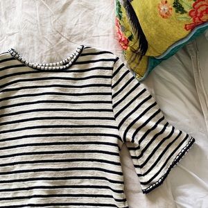 Anthropologie cropped sweater tee